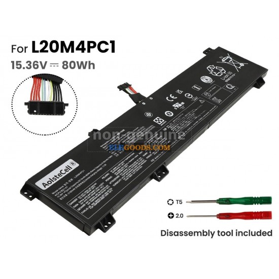15.36V  80Wh  4 cells  Li-Polymer  Black